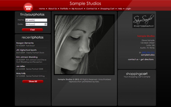 Professional Photography Storefront Example